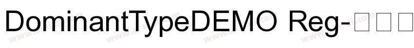 DominantTypeDEMO Reg字体转换